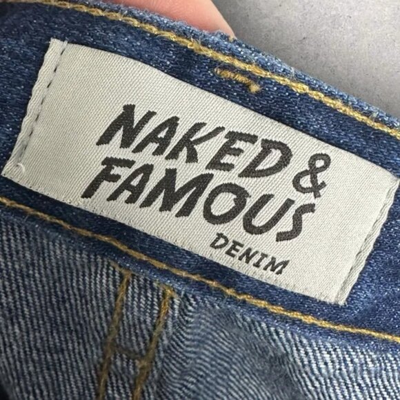 Naked & Famous Raw Japanese Selvedge Jeans Mens Size 33 Kasuri Super Guy Denim - Picture 7 of 14